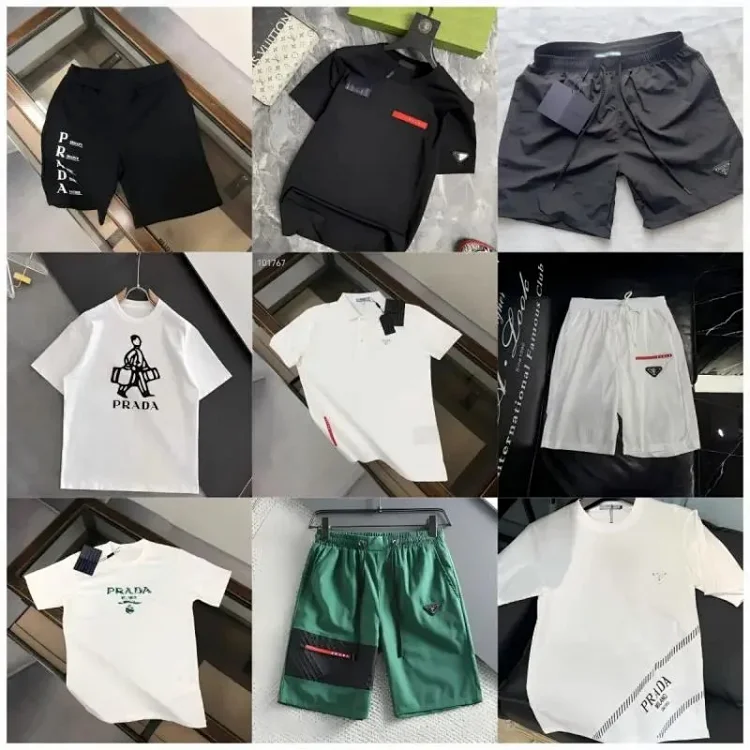 Prada POLO t-shirt Shorts Suits （40 styl