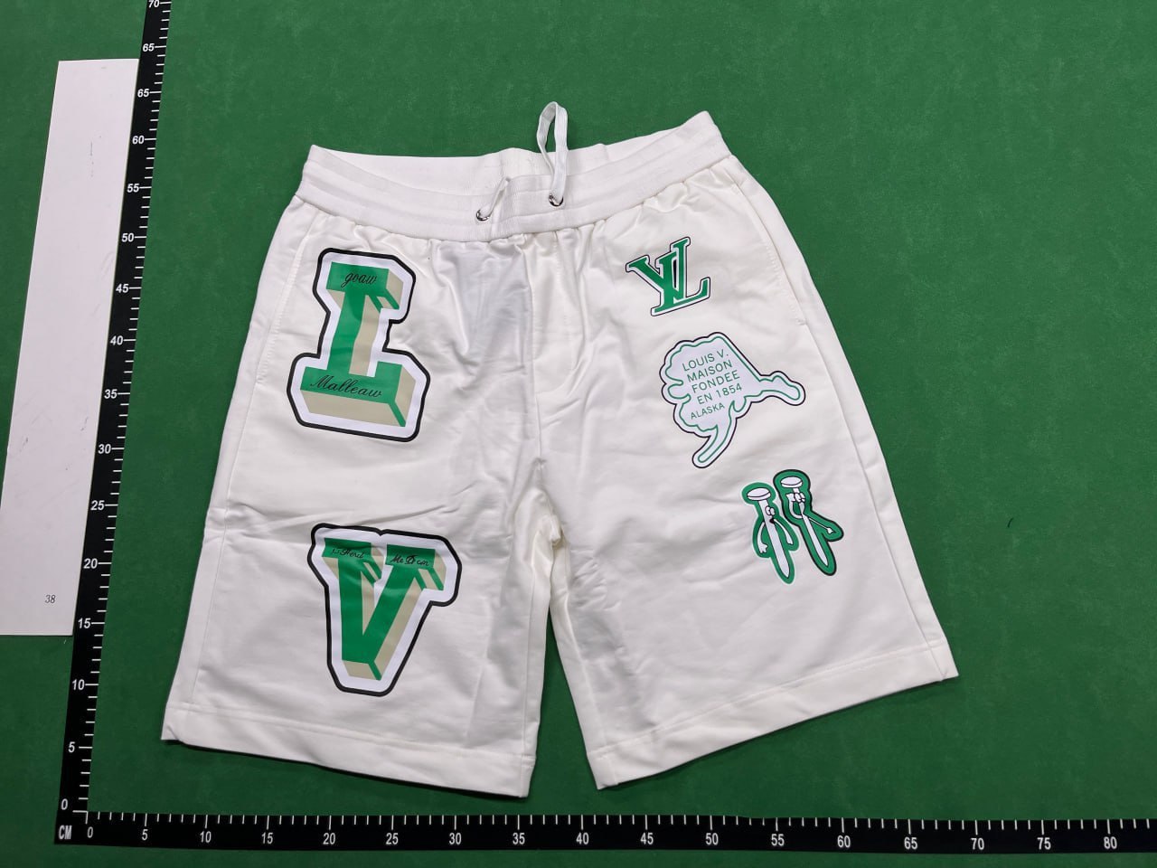 Louis Vuitton shorts (40 CP) — QC reference 3