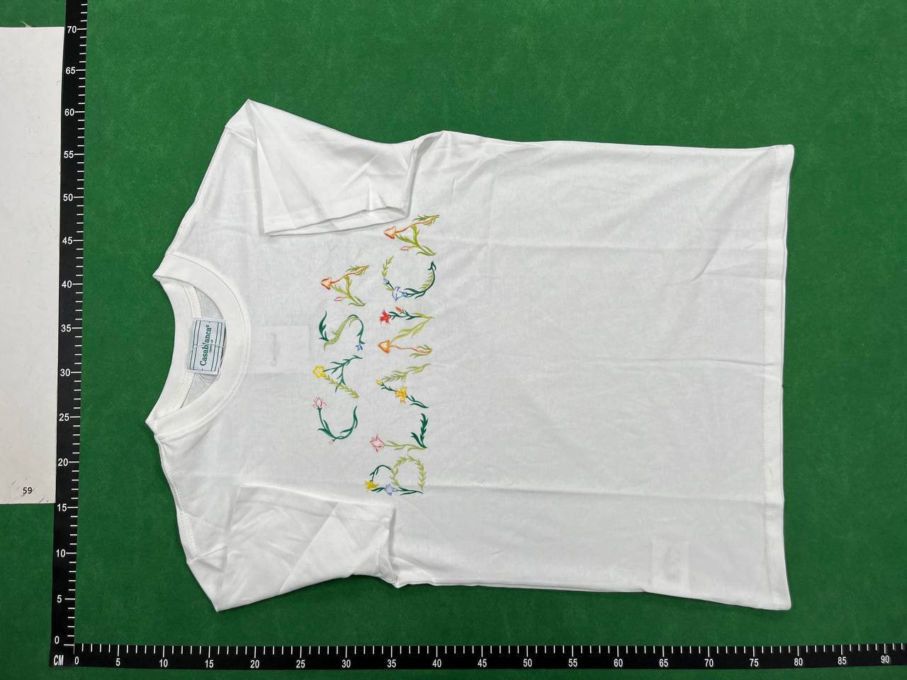 casablanca t-shirt — QC reference 3
