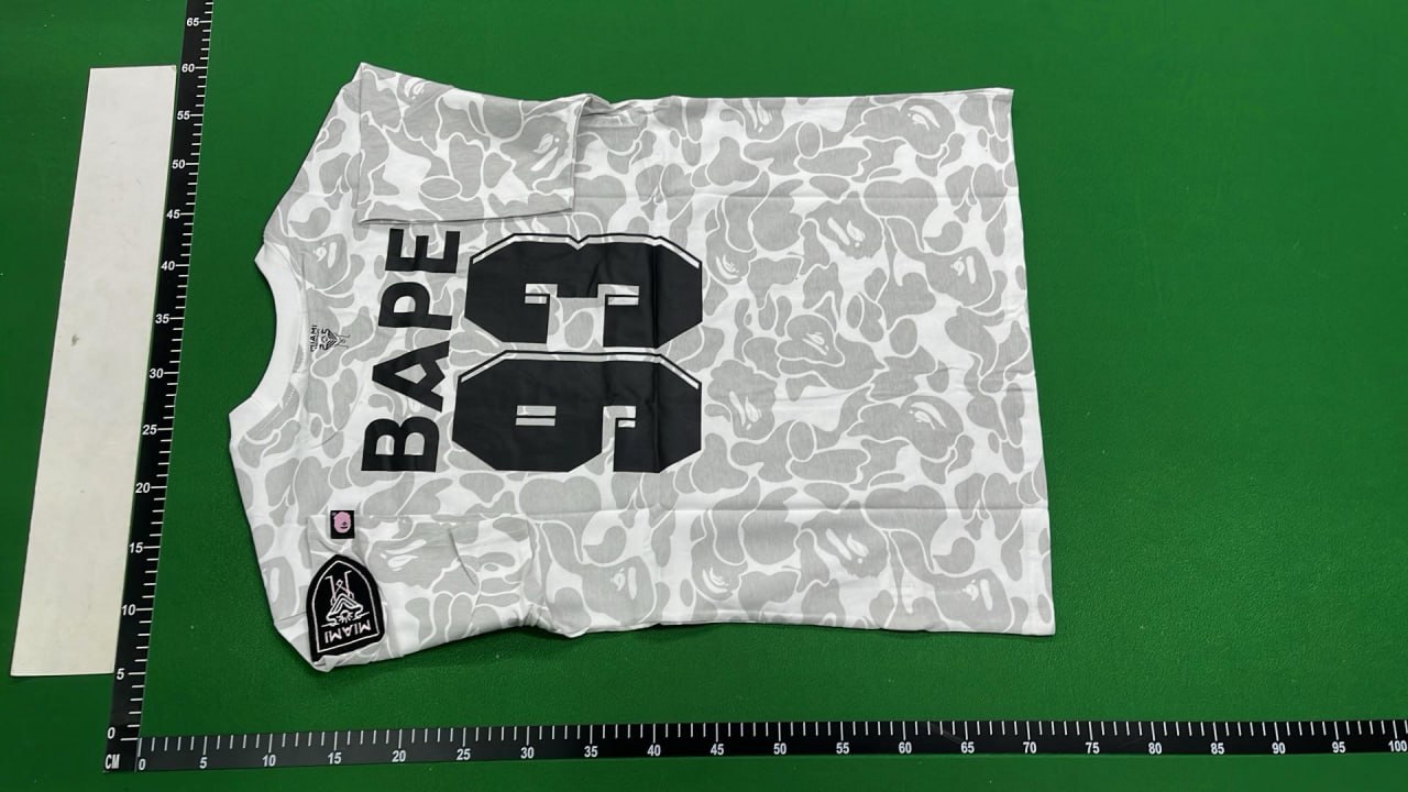 Bape x Miami Jersey t-shirt (40+) — QC reference 3