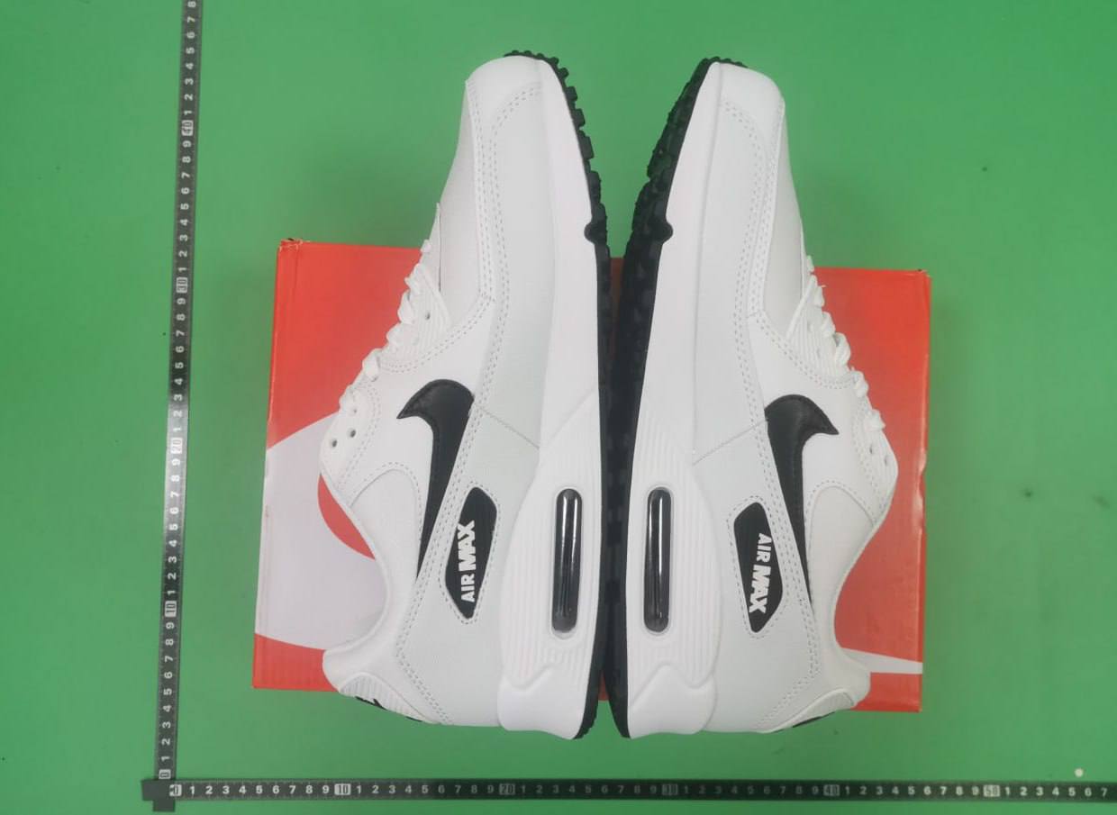 Nike Air Max 90 White & Black — QC reference 3