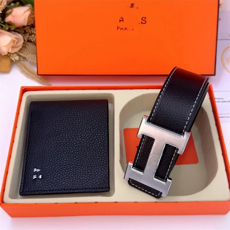 Hermès H Buckle Belt & Wallet Set [2