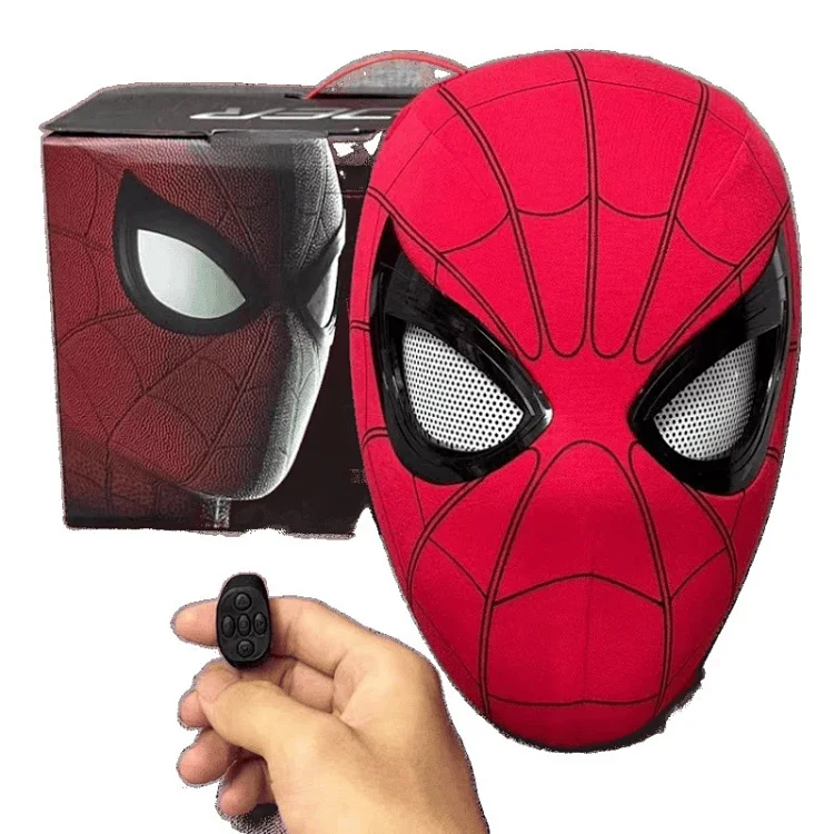 Spider Man headgear eyes movable manual