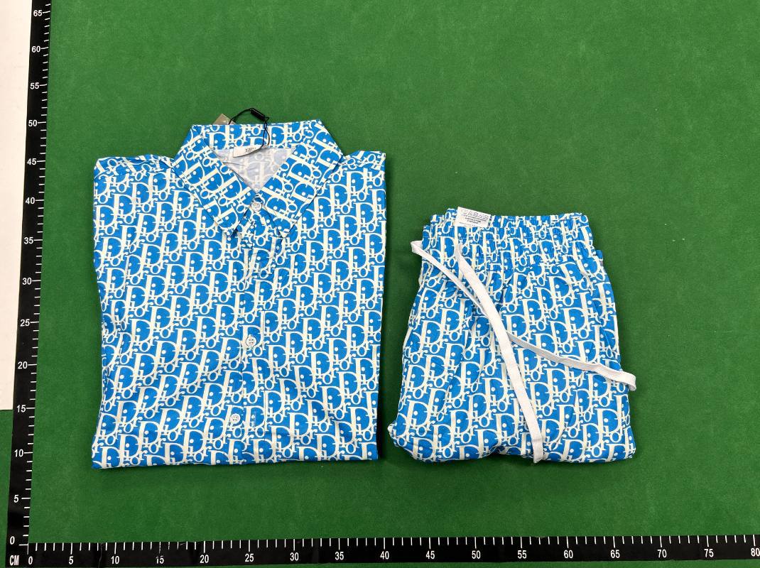 Dior Oblique Shirt/Shorts Set [15 style — QC reference 3