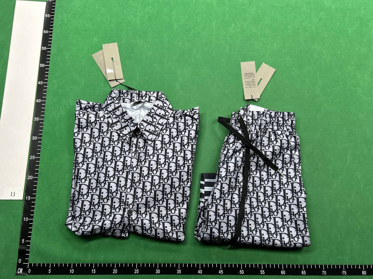 Dior Oblique Shirt/Shorts Set [15 style — QC reference 4