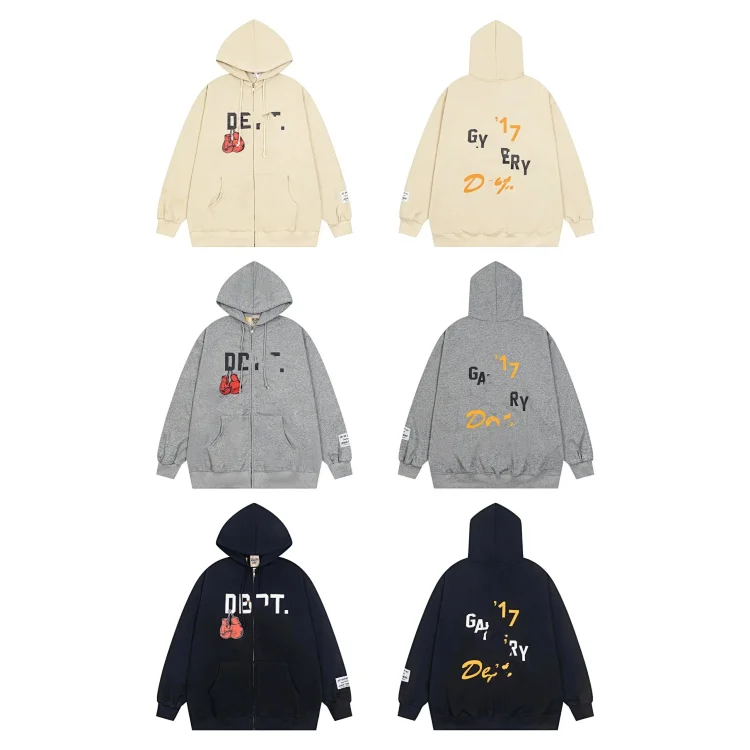 Gallery Dept Boxing Gloves Zip-Up Hoodie