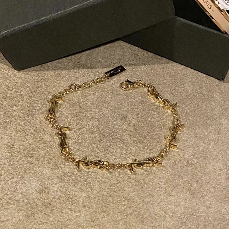 Saint Laurent Monogram Chain Bracelet