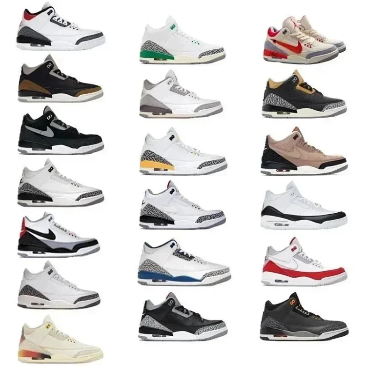 Air Jordan AJ3 Sneakers [19 styles]