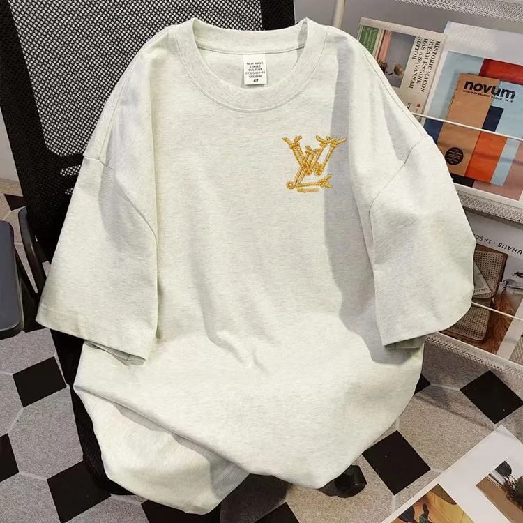LV Monogram Embroidered T-Shirt [2 style