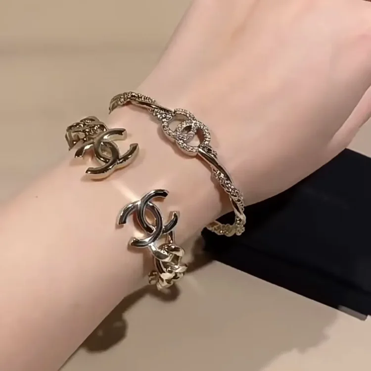 Chanel CC Logo Chain Bracelets [2 styles