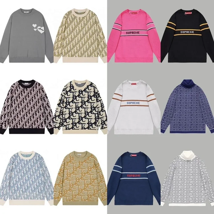 Supreme Striped Sweater / Dior Oblique S