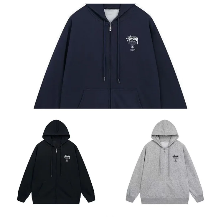 Stussy World Tour Zip-Up Hoodie [6 style