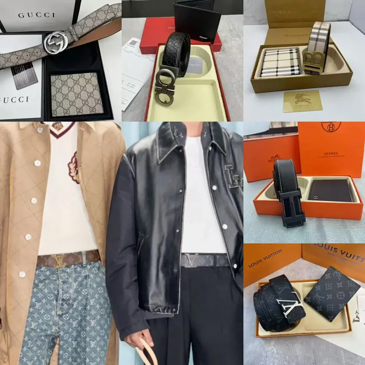 LV belt wallet/Hermes belt/Gucci belt