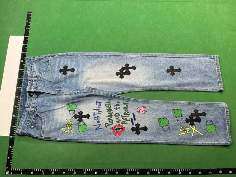 Chrome hearts jeans (14 CP) — QC reference 3