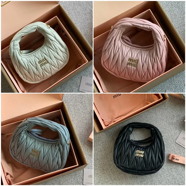 Miu Miu Matelassé Quilted Hobo Bag