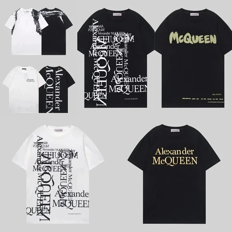 Alexander McQueen Graphic Print T-Shirts