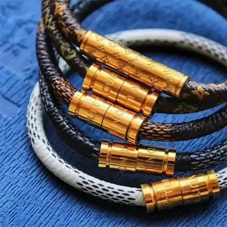 LV magnetic snap bracelet