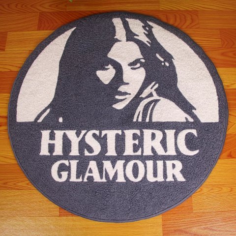 HYSTERIC GLAMOUR歇斯底里魅力地毯地垫坐垫防滑tufting植绒刺绣-tri