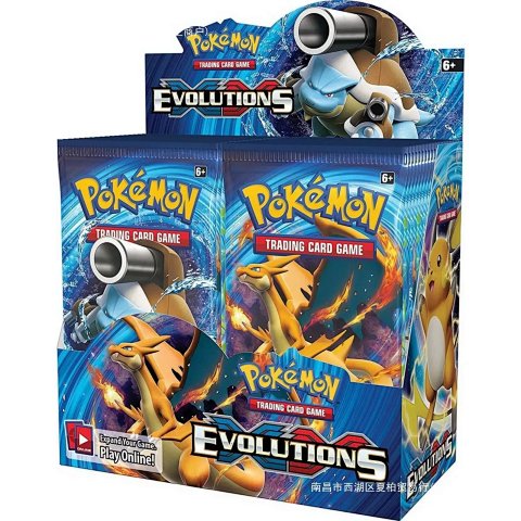 跨境神奇宝贝卡片pokemon card盲盒宠物小Evolutions宝可梦抽卡包