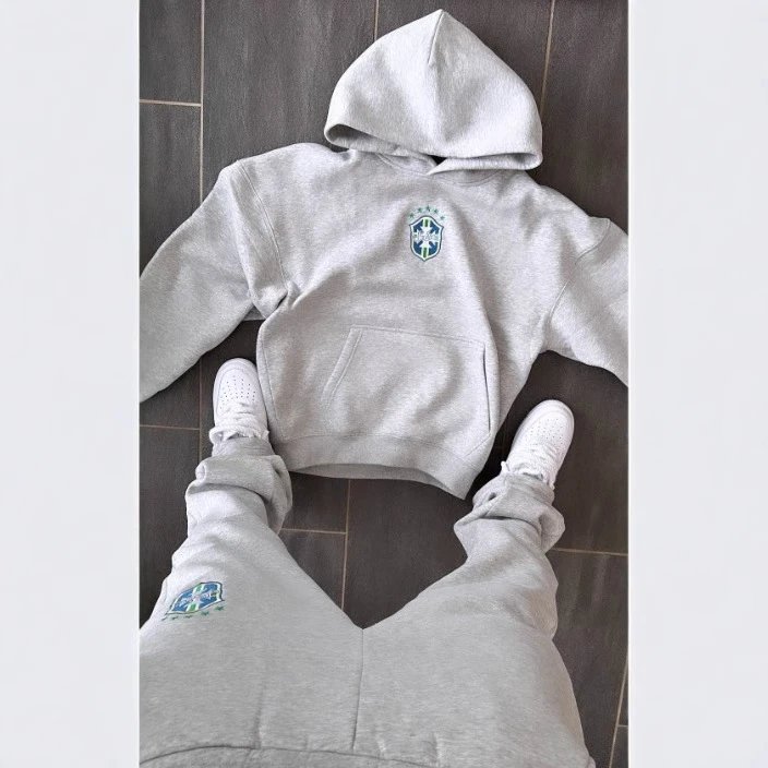 Trendycasualsuit44盾牌标志卫衣套装
